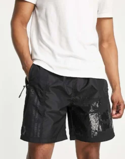 Lacoste X Minecraft Shorts In Black For Men -Clothes Fashion Store 202097339 1 black 1