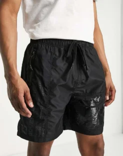 Lacoste X Minecraft Shorts In Black For Men -Clothes Fashion Store 202097339 4