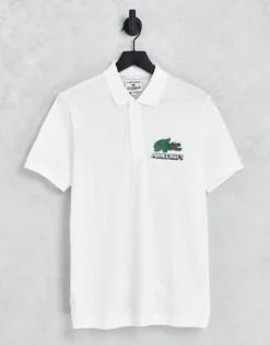 Lacoste X Minecraft Polo Shirt In White For Men 9 Lacoste X Minecraft Polo Shirt In White For Men -Clothes Fashion Store 202097391 1 white 1