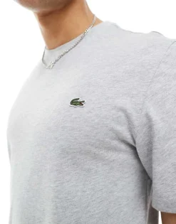 Lacoste T-shirt With Croc In Grey For Men -Clothes Fashion Store 202652797 3