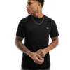 Lacoste T-shirt With Croc In Black For Men