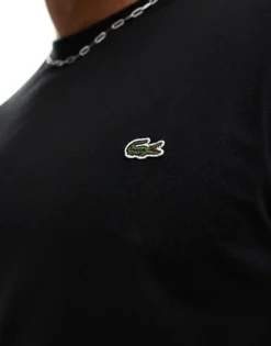 Lacoste T-shirt With Croc In Black For Men -Clothes Fashion Store 202652881 3