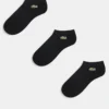 Lacoste 3 Pack Trainer Socks In Black For Men