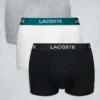 Lacoste Essentials 3 Pack Trunks In Multi For Men