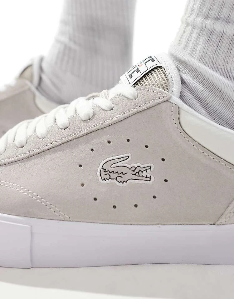 Lacoste Trackserve 223 1 Sma Trainers In Neutral For Men Stone 3 Lacoste Trackserve 223 1 Sma Trainers In Neutral For Men Stone - Image 3