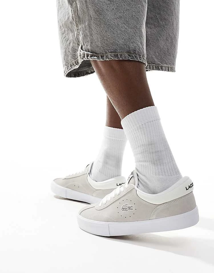 Lacoste Trackserve 223 1 Sma Trainers In Neutral For Men Stone 5 Lacoste Trackserve 223 1 Sma Trainers In Neutral For Men Stone - Image 5