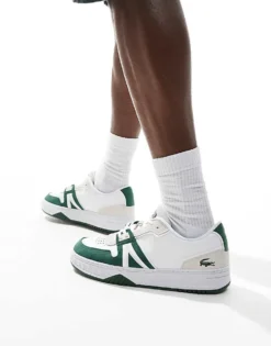 Lacoste L001 124 6 Sma Trainers In Green For Men 8 Lacoste L001 124 6 Sma Trainers In Green For Men -Clothes Fashion Store 206761979 3