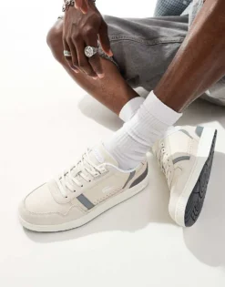 Lacoste T-clip 124 2 Sma Trainers In Neutral For Men Stone -Clothes Fashion Store 206762021 4
