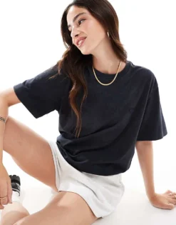 Lacoste Unisex Logo T-shirt In Washed Black For Unisex -Clothes Fashion Store 206989359 4