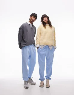 Lacoste Joggers In Washed Blue For Unisex Mid Blue 9 Lacoste Joggers In Washed Blue For Unisex Mid Blue -Clothes Fashion Store 206989381 1 midblue 1