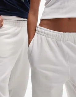 Lacoste Logo Sweatpants In White For Unisex -Clothes Fashion Store 206989385 3