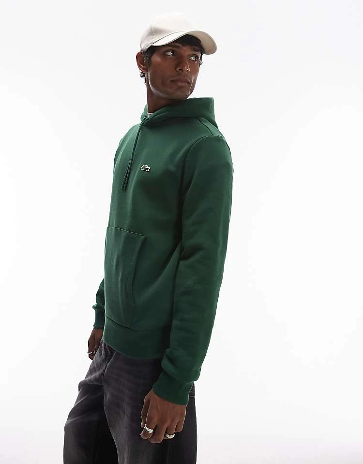 Lacoste Pull Over Hoodie In Green For Men Mid Green 5 Lacoste Pull Over Hoodie In Green For Men Mid Green - Image 5