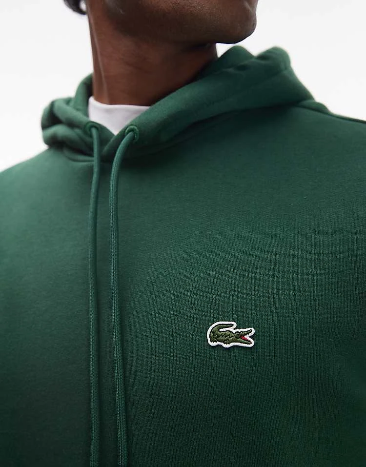Lacoste Pull Over Hoodie In Green For Men Mid Green 2 Lacoste Pull Over Hoodie In Green For Men Mid Green - Image 2