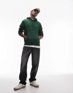 Lacoste Pull Over Hoodie In Green For Men Mid Green 8 Lacoste Pull Over Hoodie In Green For Men Mid Green -Clothes Fashion Store 206989420 4