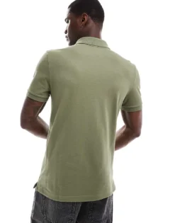Lacoste Slim Fit Logo Pique Polo In Khaki For Men 7 Lacoste Slim Fit Logo Pique Polo In Khaki For Men -Clothes Fashion Store 206989523 3