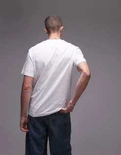 Lacoste Logo T-shirt In White For Men -Clothes Fashion Store 206989537 4