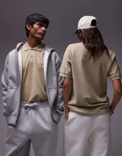 Lacoste Polo Shirt In Washed Beige For Unisex -Clothes Fashion Store 206989623 4