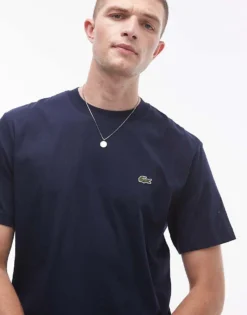 Lacoste Logo T-shirt In Navy For Men -Clothes Fashion Store 206989670 1 navy 1