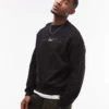 Lacoste Front Logo Sweatshirt In Black For Men