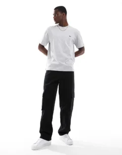 Lacoste Logo T-shirt In Grey For Men -Clothes Fashion Store 206989851 3