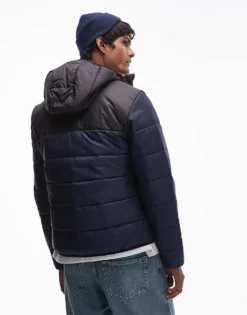 Lacoste Essentials Quilted Puffa Jacket In Navy Colour Block For Men 8 Lacoste Essentials Quilted Puffa Jacket In Navy Colour Block For Men -Clothes Fashion Store 206989860 4