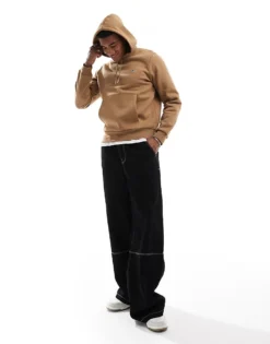 Lacoste Pull Over Hoodie In Beige For Men -Clothes Fashion Store 206989893 3