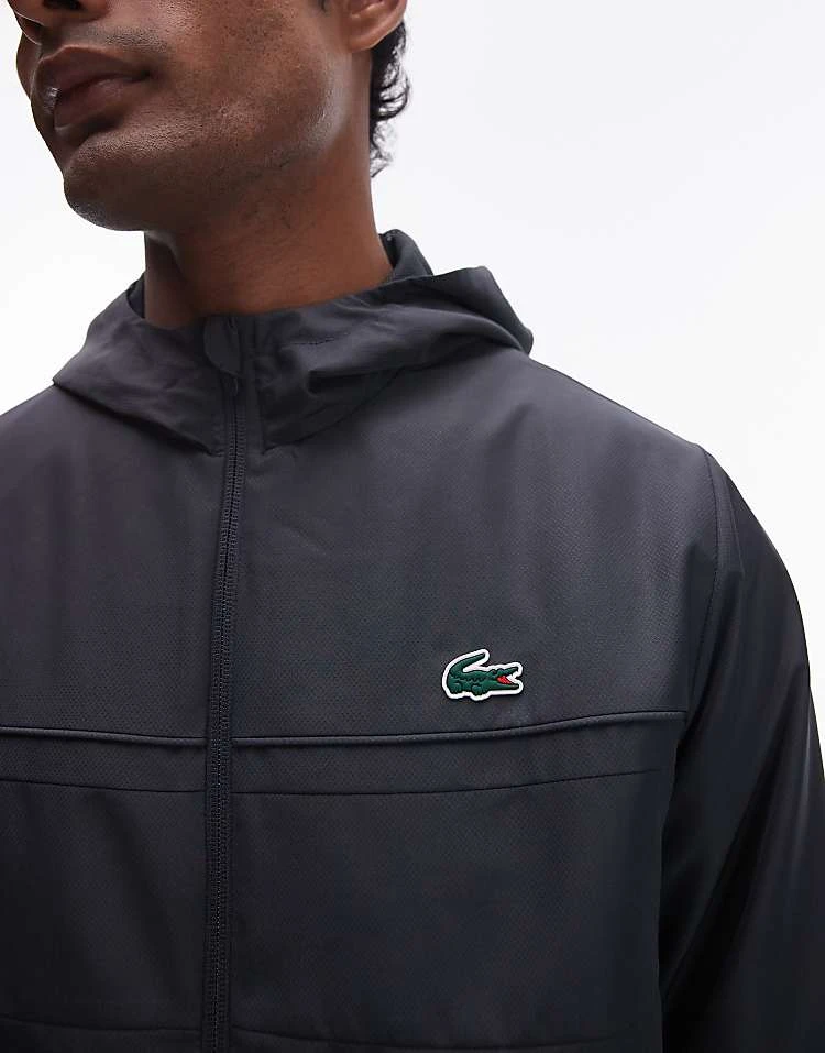 Lacoste Performance Zip Up Quilted Jacket In Black For Men 3 Lacoste Performance Zip Up Quilted Jacket In Black For Men - Image 3