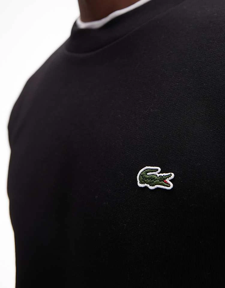 Lacoste Essentials Logo Sweatshirt In Black For Men 3 Lacoste Essentials Logo Sweatshirt In Black For Men - Image 3