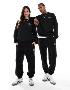 Lacoste Unisex Logo Sweatpants In Black For Unisex -Clothes Fashion Store 206990053 1 black 1