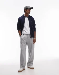 Lacoste Zip Up Hoodie In Navy For Men 8 Lacoste Zip Up Hoodie In Navy For Men -Clothes Fashion Store 206990063 4