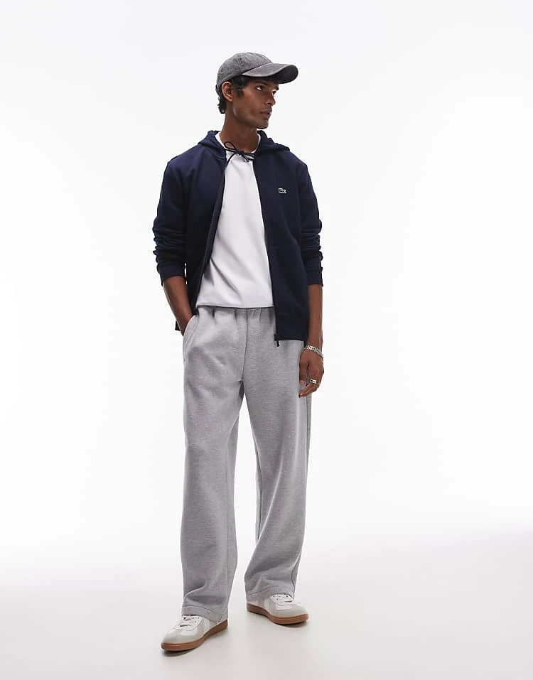 Lacoste Zip Up Hoodie In Navy For Men 4 Lacoste Zip Up Hoodie In Navy For Men - Image 4