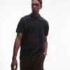 Lacoste Polo Shirt In Washed Black For Men