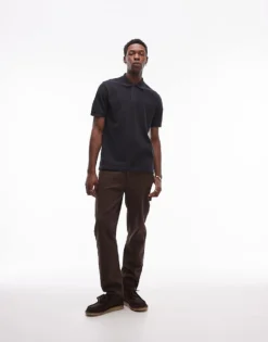 Lacoste Polo Shirt In Washed Black For Men -Clothes Fashion Store 206990108 4