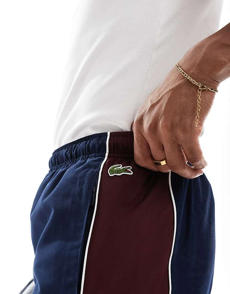 Lacoste Colour Block Sweatpants In Navy For Men 2 Lacoste Colour Block Sweatpants In Navy For Men - Image 2