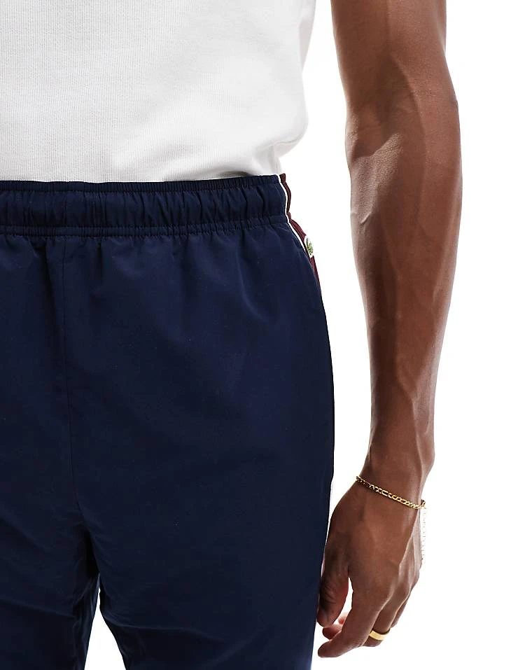 Lacoste Colour Block Sweatpants In Navy For Men 4 Lacoste Colour Block Sweatpants In Navy For Men - Image 4