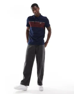 Lacoste Logo Polo In Colour Block For Men Navy 9 Lacoste Logo Polo In Colour Block For Men Navy -Clothes Fashion Store 206990152 1 navy 1