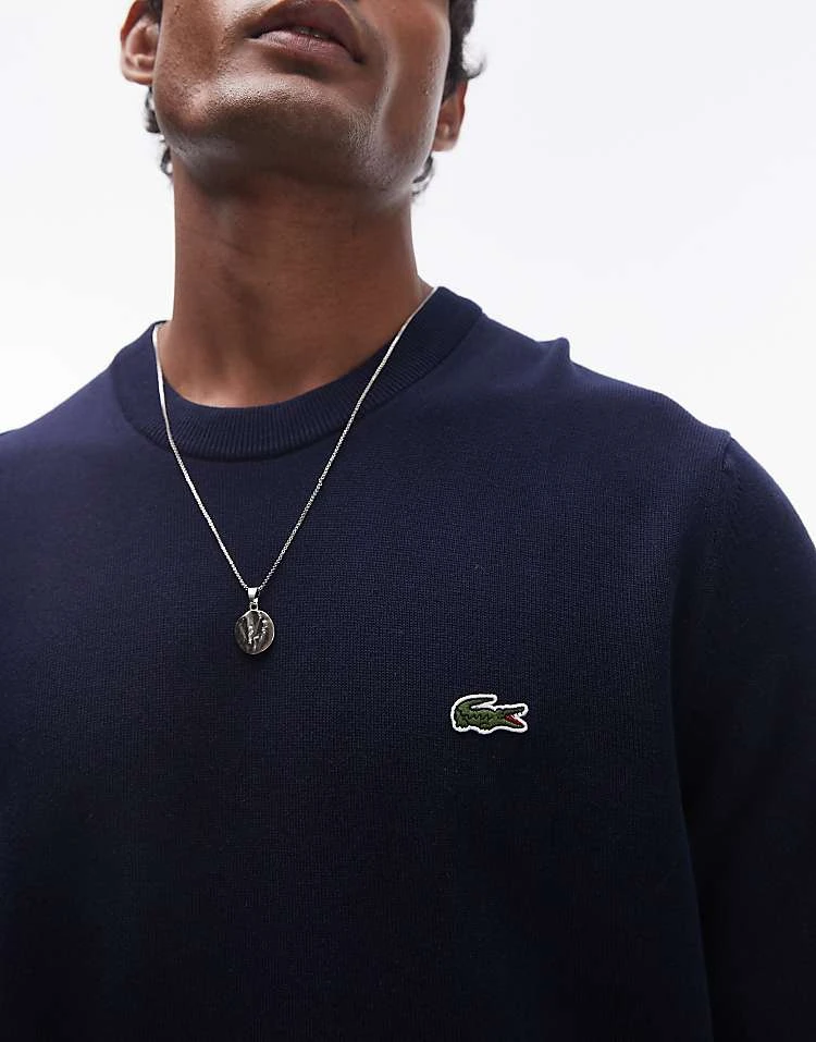 Lacoste Knit Jumper In Navy For Men 2 Lacoste Knit Jumper In Navy For Men - Image 2