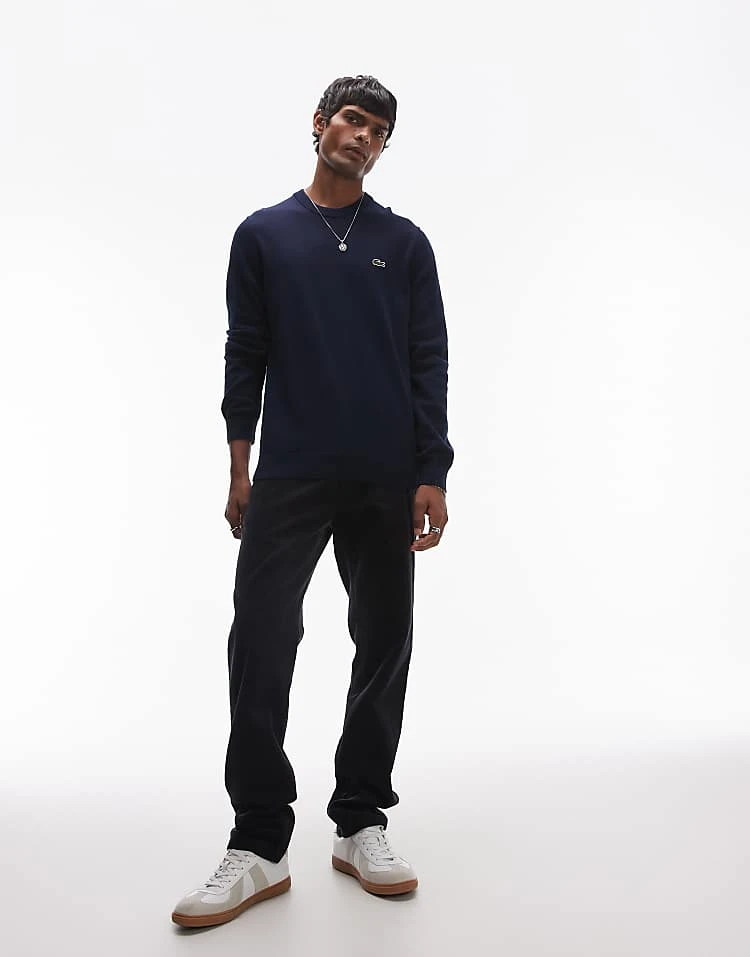 Lacoste Knit Jumper In Navy For Men 3 Lacoste Knit Jumper In Navy For Men - Image 3