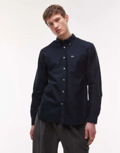 Lacoste Long Sleeve Shirt In Navy For Men