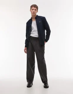 Lacoste Long Sleeve Shirt In Navy For Men -Clothes Fashion Store 206990305 4