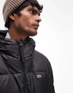 Lacoste Essentials Quilted Puffer Jacket In Black For Men 7 Lacoste Essentials Quilted Puffer Jacket In Black For Men -Clothes Fashion Store 206990351 3