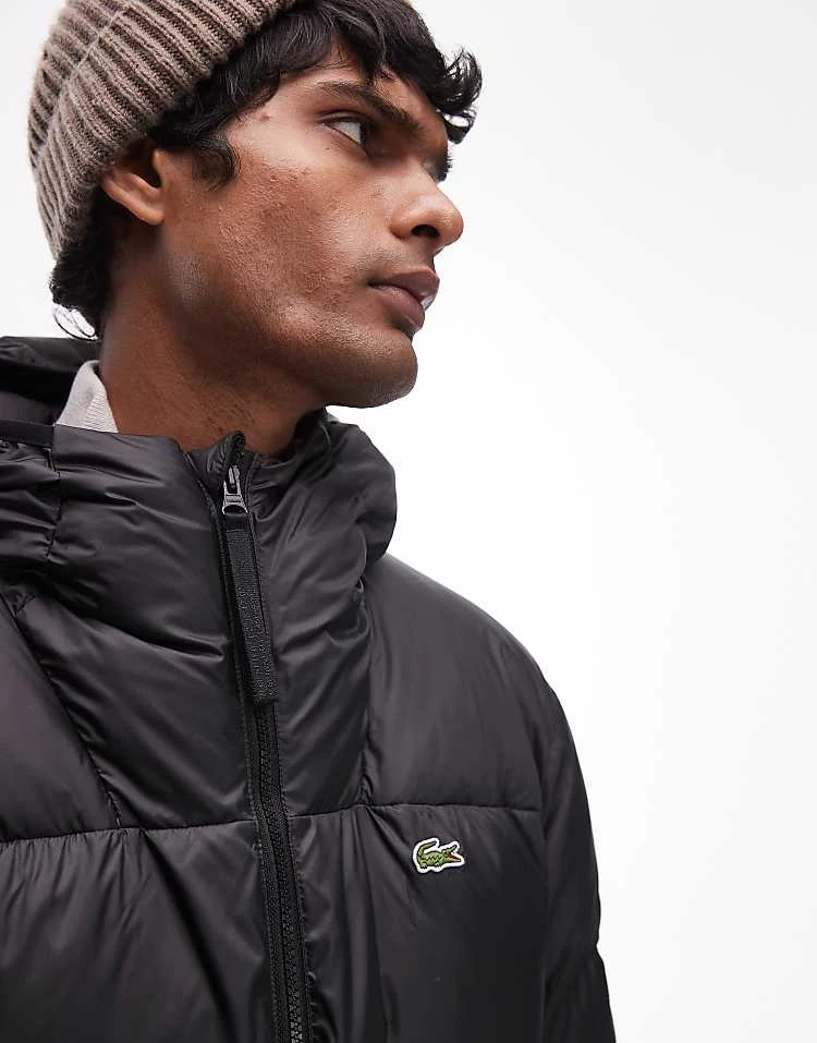Lacoste Essentials Quilted Puffer Jacket In Black For Men 3 Lacoste Essentials Quilted Puffer Jacket In Black For Men - Image 3