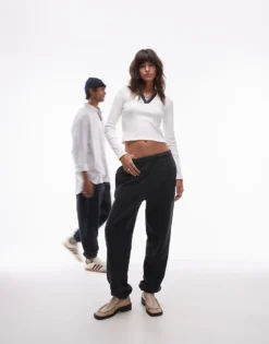 Lacoste Joggers In Washed Black For Unisex -Clothes Fashion Store 206990420 1 black 1