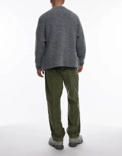 Lacoste Cord Trousers In Khaki Green For Men Mid Green 10 Lacoste Cord Trousers In Khaki Green For Men Mid Green -Clothes Fashion Store 207010845 5