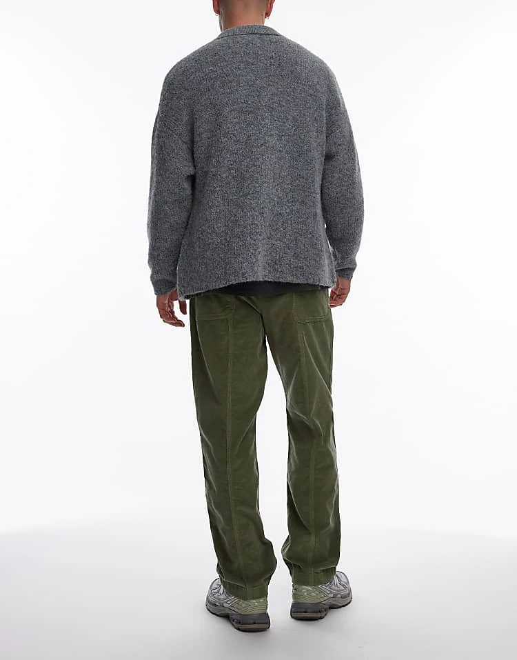 Lacoste Cord Trousers In Khaki Green For Men Mid Green 5 Lacoste Cord Trousers In Khaki Green For Men Mid Green - Image 5