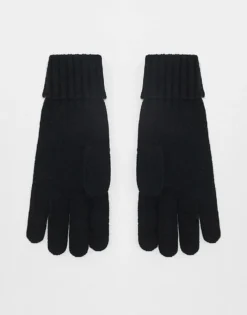 Lacoste Knit Gloves In Black For Men -Clothes Fashion Store 207023486 3