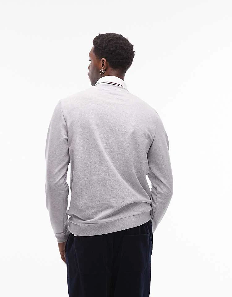 Lacoste Loungewear Sweatshirt In Grey For Men 2 Lacoste Loungewear Sweatshirt In Grey For Men - Image 2