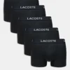 Lacoste Pack Of 5 Trunks In Black For Men