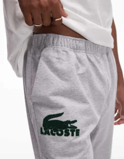 Lacoste Loungewear Sweatpants In Grey For Men 8 Lacoste Loungewear Sweatpants In Grey For Men -Clothes Fashion Store 207023587 4