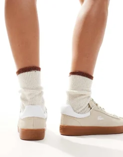 Lacoste Baseshot Trainer 224 In Off White Suede For Men -Clothes Fashion Store 207091317 3